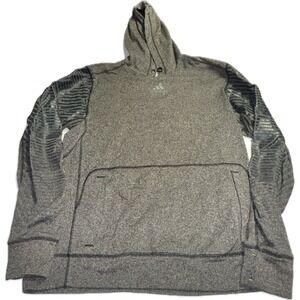 Adidas Climawarm Ultimate Hoodie Gray Sweatshirt Pullover‎ Men's Size L